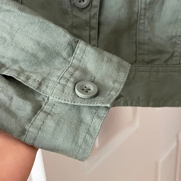 Quince 100% European Linen Jacket, Light Cargo - Picture 6 of 7